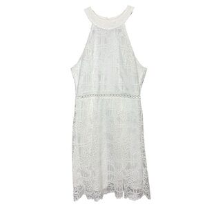 Francesca's Collections Ivory Polyester Fabric